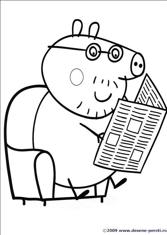Peppa Pig desene de colorat